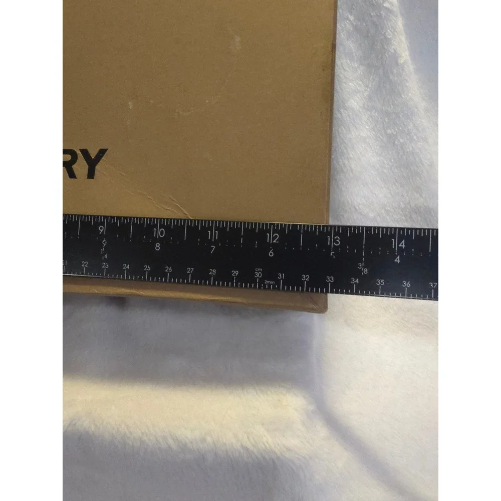 Burberry London England Tan Gift Box with Envelopes Ribbon Tissue Paper